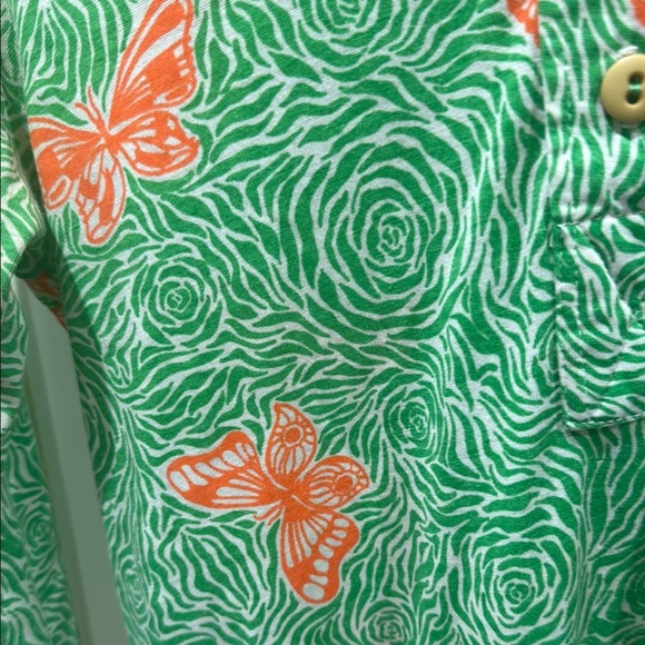 The Lily Lily Pulitzer vintage 70s dress with Orange Butterfly Print - Picture 2 of 9